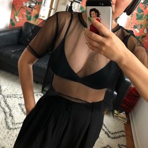 Ragged Priest Sheer Crop Top